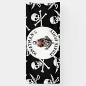 海中の海賊誕生日 横断幕 (縦)