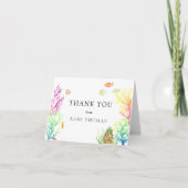 海中の赤ちゃんシャワーありがとう サンキューカード (正面)