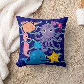 海中アドベンチャーピロー クッション (ブランケット)