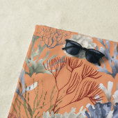 海中アプリコットサンゴ ビーチタオル (インサイチュ)