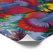 海中カラフル海魚の紅黄色 ポスター (コーナー)