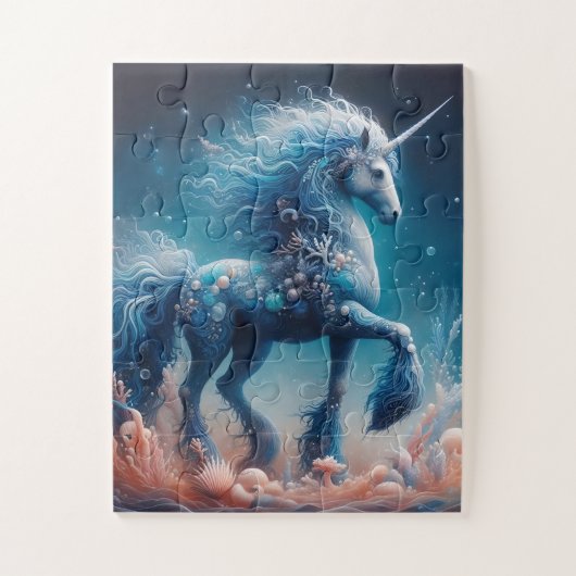 海中ケルパイマーユニコーン ジグソーパズル (縦)