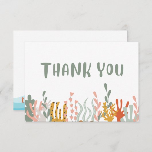 海中サンキューカード サンキューカード (正面/裏面)