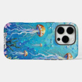 海中バレエ:海に浮かぶ鮮やかクラゲ Case-Mate iPhoneケース (裏面 (横))