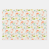 海中パーティー包装紙セット3 ラッピングペーパーシート (正面2)