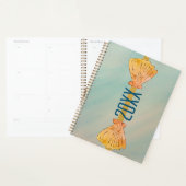 海中ブルー金ゴールド水色ホタテ貝 プランナー手帳 (ディスプレー)