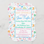 海中ベビー 招待状 (正面/裏面)