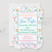 海中ベビー 招待状 (正面)