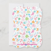 海中ベビー 招待状 (裏面)