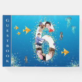 海中写真コラージュ第6誕生日 ゲストブック