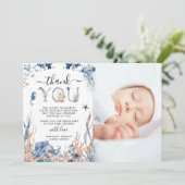 海中写真ベビーシャワー サンキューカード (スタンド正面)