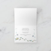 海中海をテーマにしたベビーシャワー招待状 カード (内部)