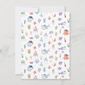 海中海動物少年海賊誕生日 招待状 (裏面)