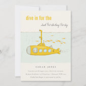 海中潜潜潜航艇イエローエイジ誕生日 招待状 (正面)