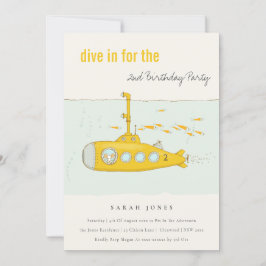 海中潜潜潜航艇イエローエイジ誕生日 招待状
