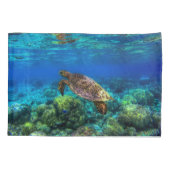 海中熱帯海タートルサンゴ 枕カバー (裏面)