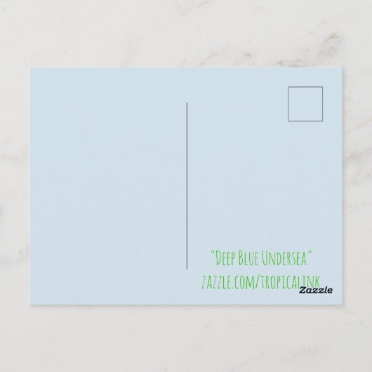 海中熱帯魚 ポストカード (裏面)