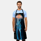 海中生命のロンドンにいるクラゲ エプロン (着用した状態)