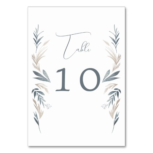 海中結婚葉 テーブルナンバー (裏面)