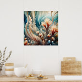 海中芸術ポスター ポスター (キッチン)