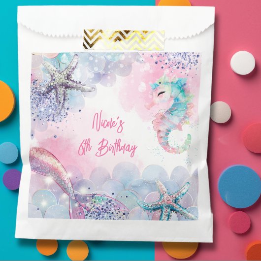 海中魔法人魚の誕生日バッシュ フェイバーバッグ