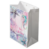 海中魔法人魚の誕生日バッシュ ミディアムペーパーバッグ (正面アングル)
