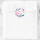 海中魔法人魚の誕生日バッシュ ラウンドシール (バッグ)