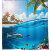 海中 シャワーカーテン (正面)