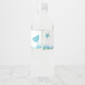 海中,海動物パーティーテーマ ペットボトルラベル (裏面)