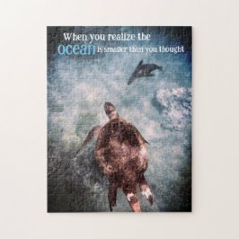 海亀とアシカが水中に ジグソーパズル