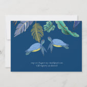 海亀のウェディング ブルー イエロー (裏面)