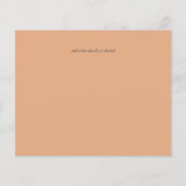 海亀のウェディング モダン ライン アート チラシ (裏面)