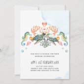 海亀のウェディング　花嫁と花婿 (正面)