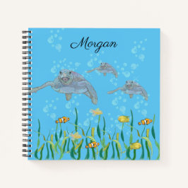 海亀のカラフルなオリジナル絵画 パーソナライズド ノートブック