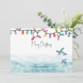 海亀のクリスマス フラット ホリデー カード (スタンド正面)