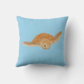 海亀の水の下 – 透明。 クッション (裏面)