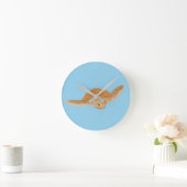 海亀の水の下 – 透明。 ラウンド壁時計 (ホーム)