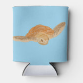 海亀の水の下 – 透明。 缶クーラー (正面)