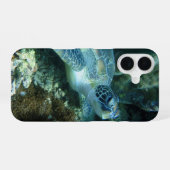 海亀の海底写真 iPhone 16ケース (裏面横)
