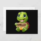 海亀の海洋生物 海亀 動物 ギフトアイデア ポストカード (正面/裏面)