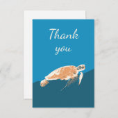 海亀アニマルアートありがとう サンキューカード (正面/裏面)