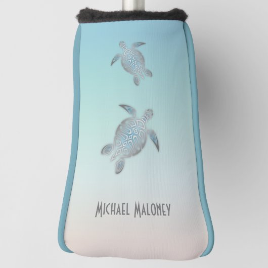 海亀モノグラム海事銀 ゴルフヘッドカバー (回転90)