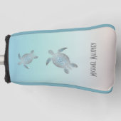 海亀モノグラム海事銀 ゴルフヘッドカバー (正面)