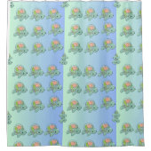 海亀調和カーテン シャワーカーテン (正面)