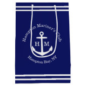 海事アンカーカスタム（青） ミディアムペーパーバッグ (裏面)