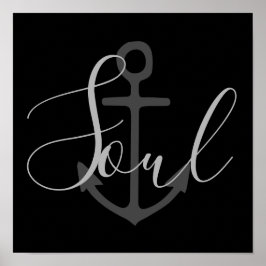 海事アンカーソウルレタリング| ポスター