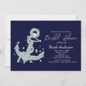 海事ダイヤモンドアンカー結婚前お茶会招待状 招待状 (正面)