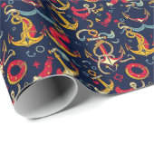 海事パターン ラッピングペーパー (ロールコーナー)