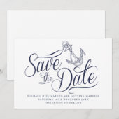 海事モダン Save the Date 招待状 (正面/裏面)