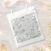 海事モノトーン アンティーク 海賊の地図 フェイバーバッグ (クリップ留めされた状態)